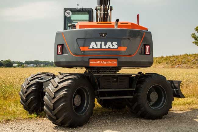 Besonders große Reifen beim Atlas 140W Big Foot