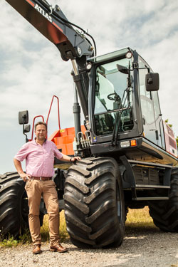 Atlas 140w Big Foot Mobilbagger für nahezu alle Einsatzmöglichkeiten